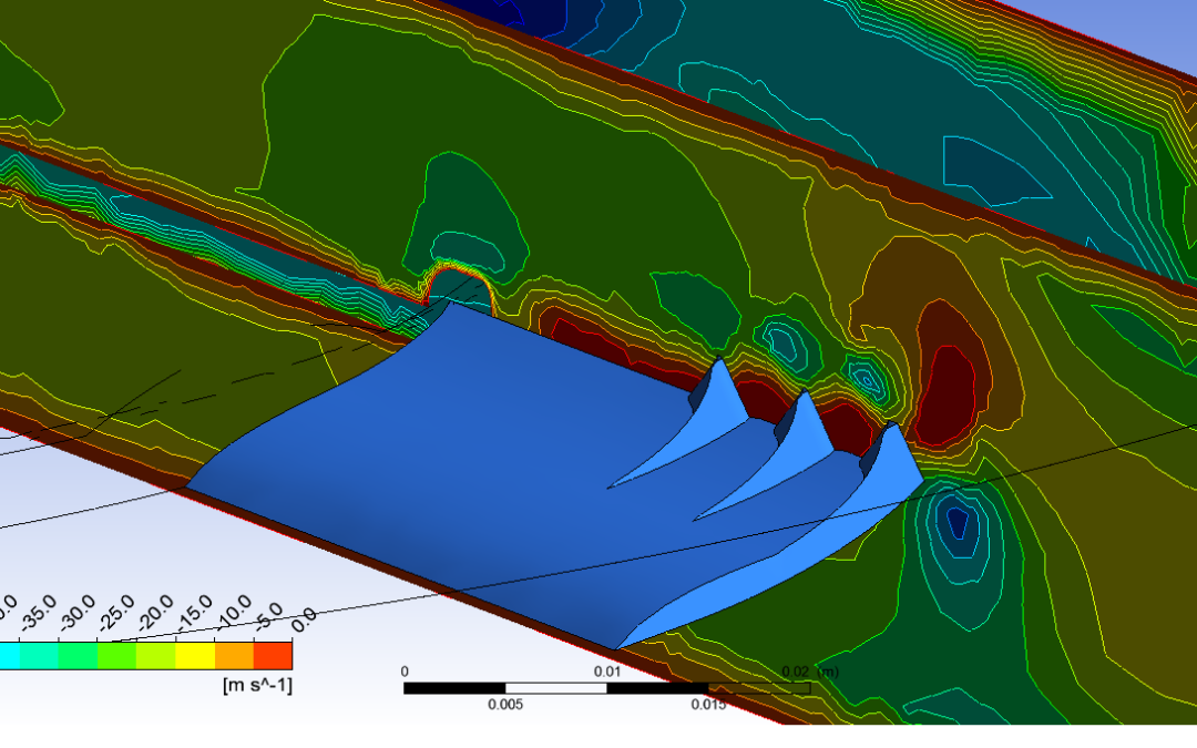 Engineering a cutting blade design for a robotic lawn mower